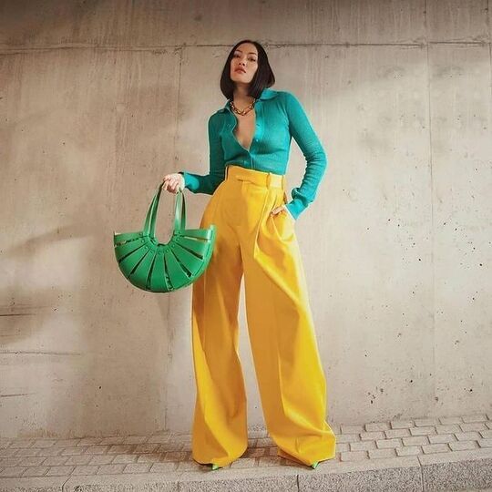 Yellow and green