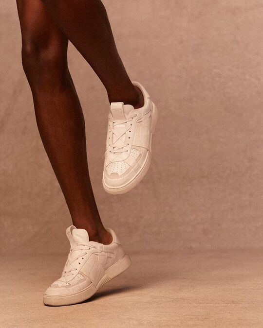 White sneakers