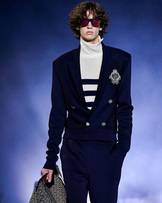 Blue suit