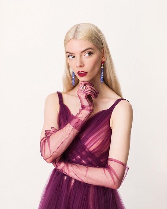 Burgundy dress