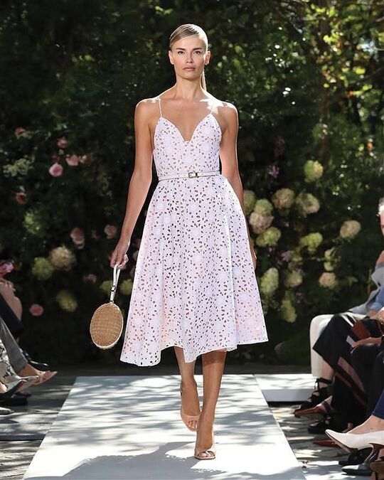Dress with straps