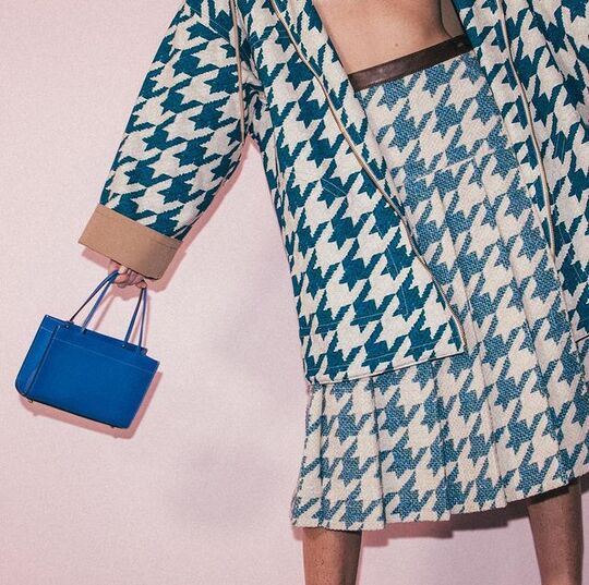 Blue handbag