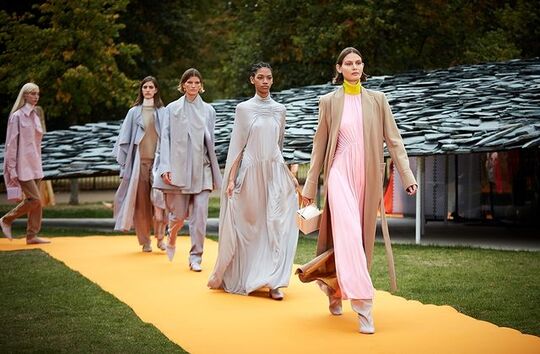 Defile of models