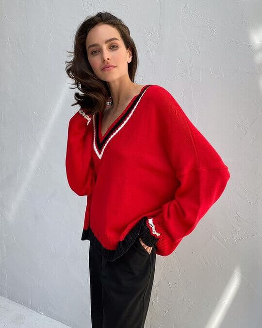 On one shoulder