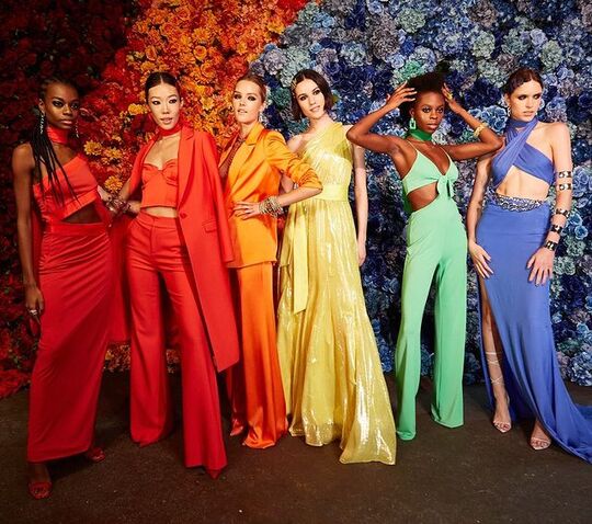 All colors of the rainbow