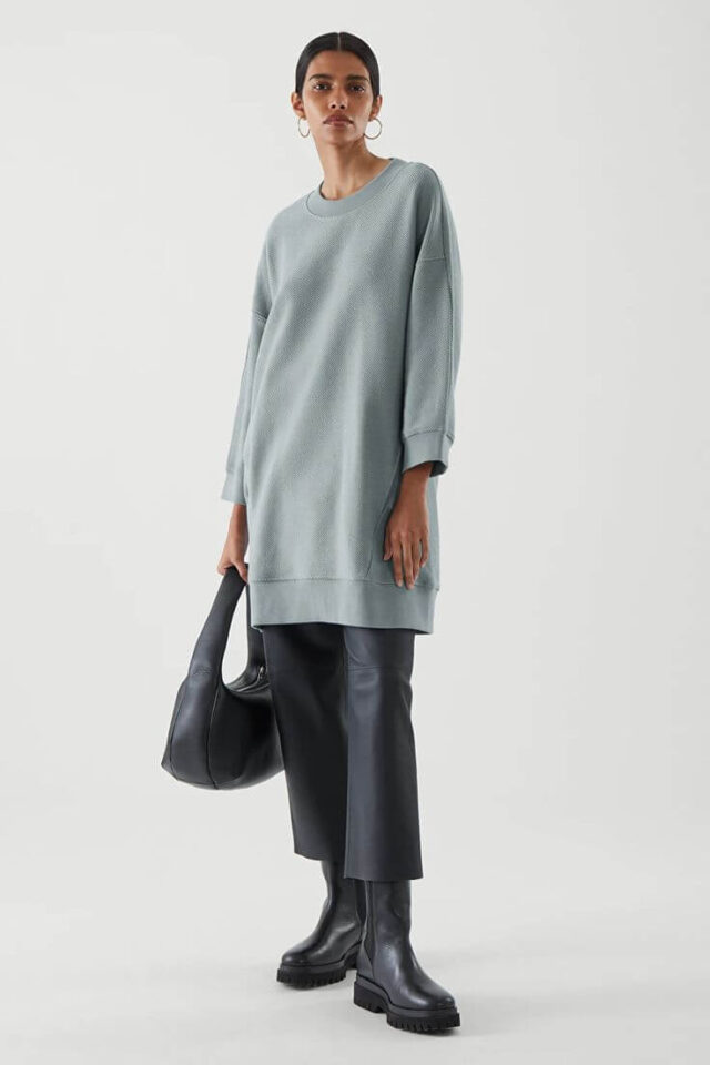 With tunic