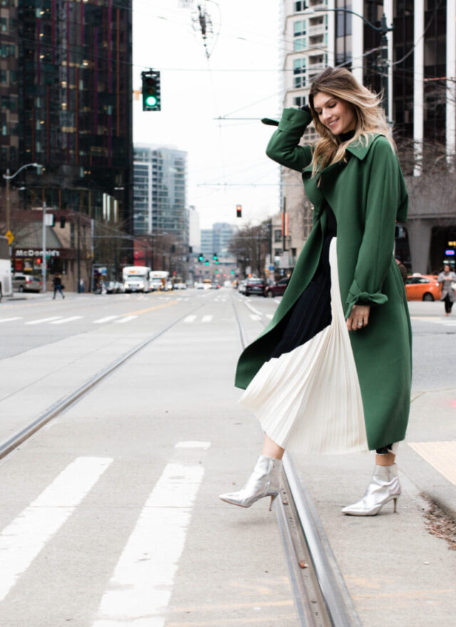 Green coat