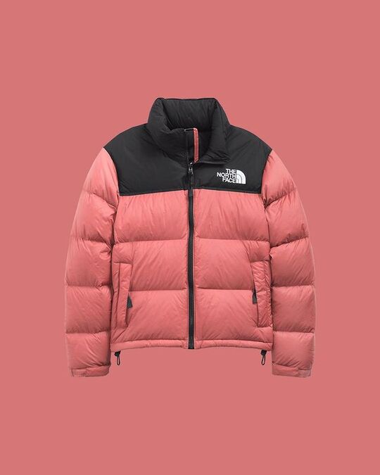 Pink down jacket