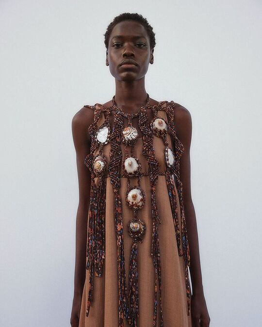 Dress with embroidery