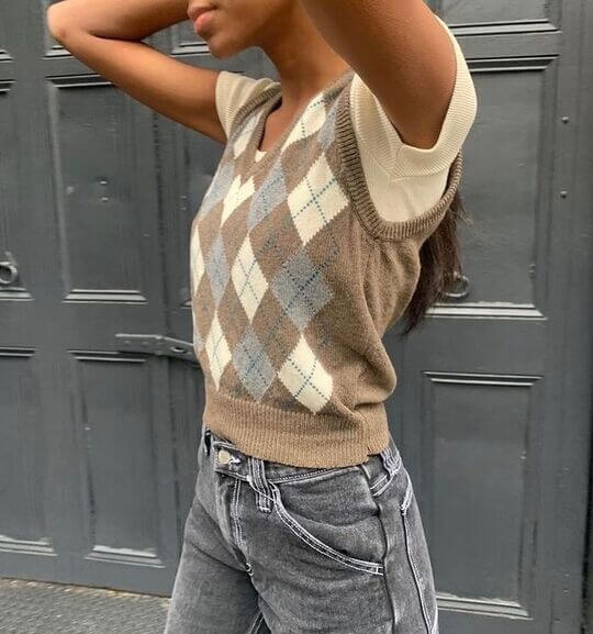 Knitted vest