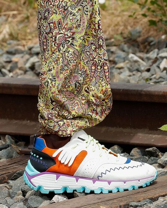 Sneakers on a wedge