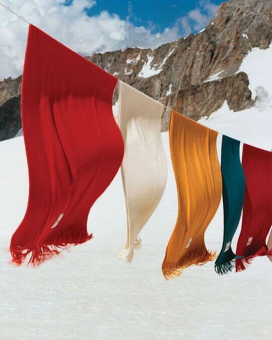 Bright scarves