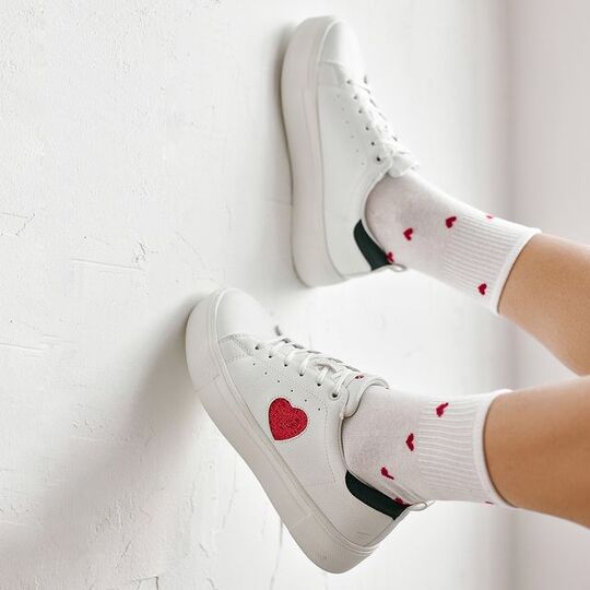 White sneakers