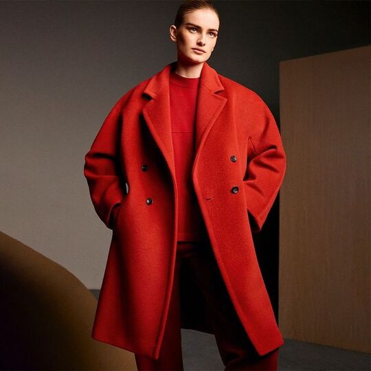 Bright red color