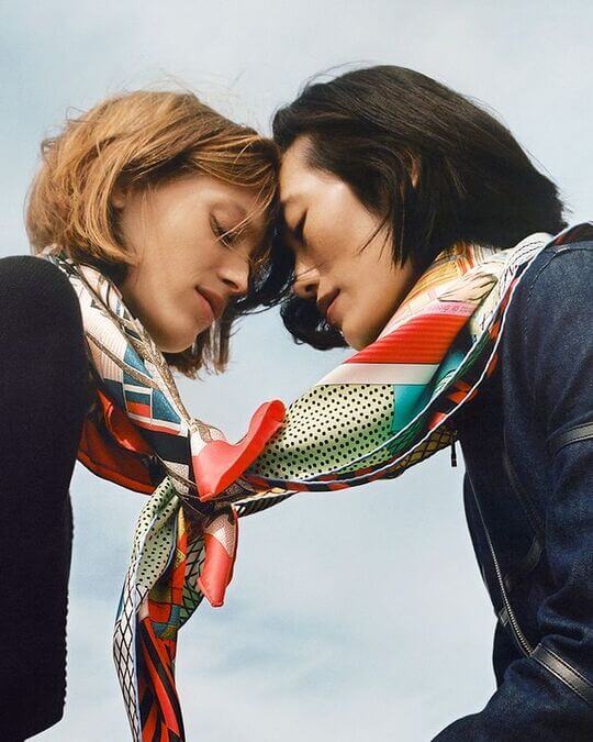 Scarves with print