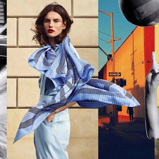 Scarf with print