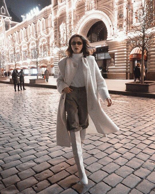 White high boots