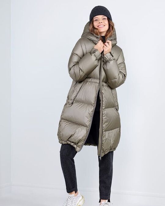 Long down jacket