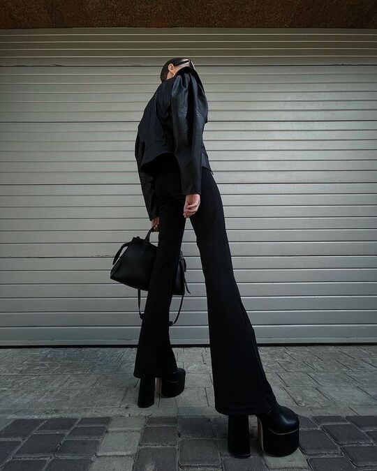 Black ankle boots