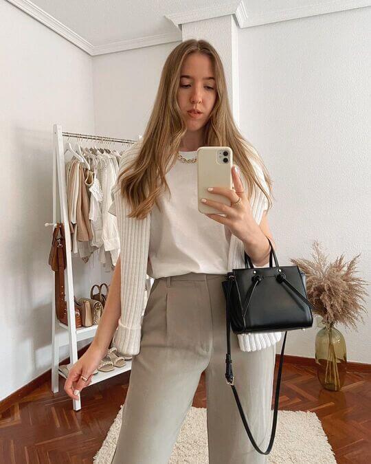 Simple white top