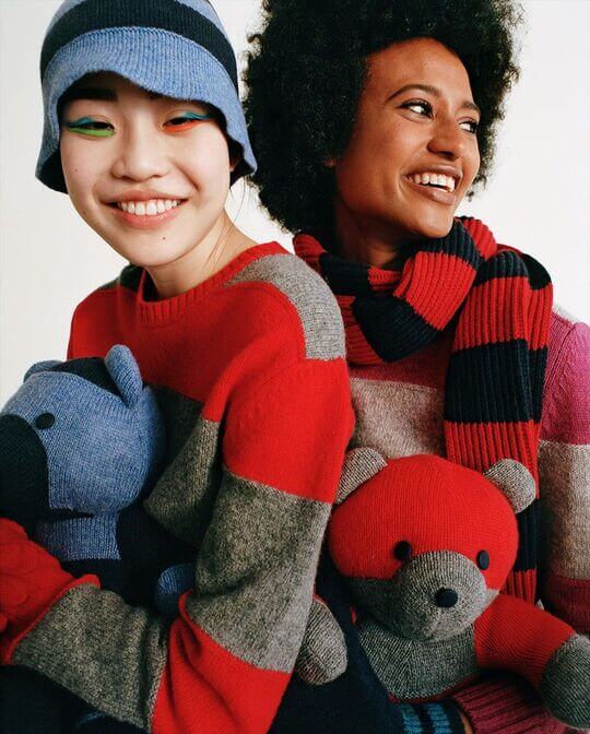 Striped headgear
