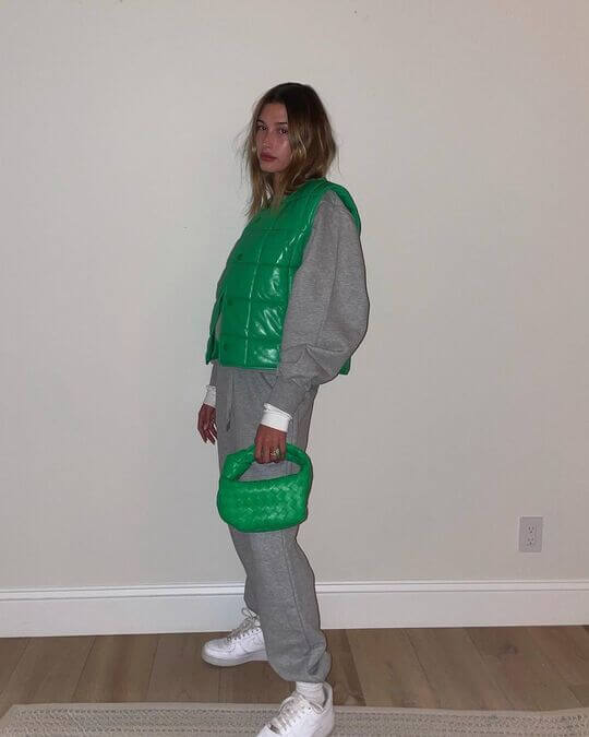 Bright green vest