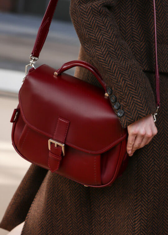 Burgundy postman