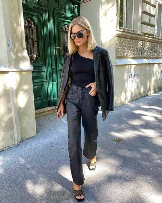 Leather trousers
