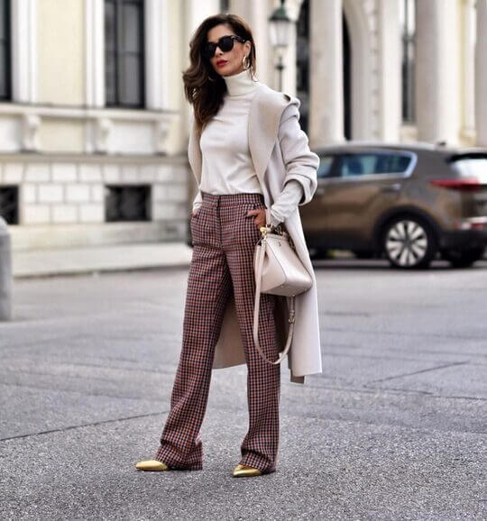 Plaid trousers