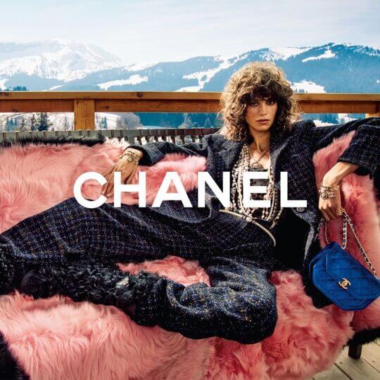 Blue bag by Chanel