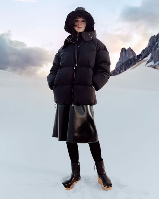 Black down jacket