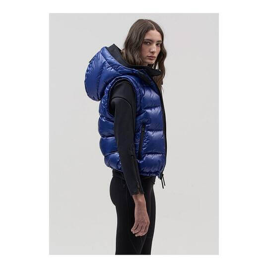 Blue nylon vest