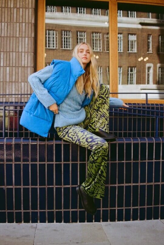 Blue Vest Zara