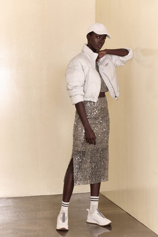 Socks with skirt