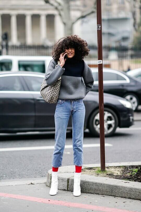 Socks with jeans