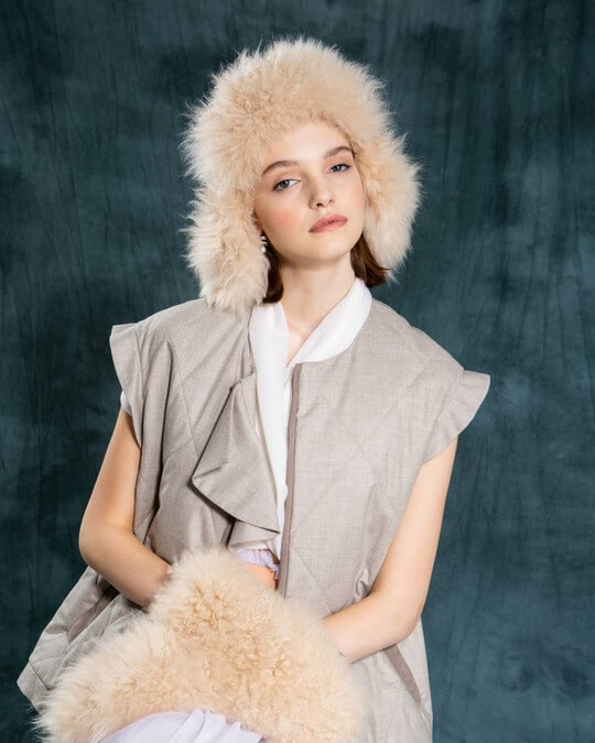 Made of sheep fur