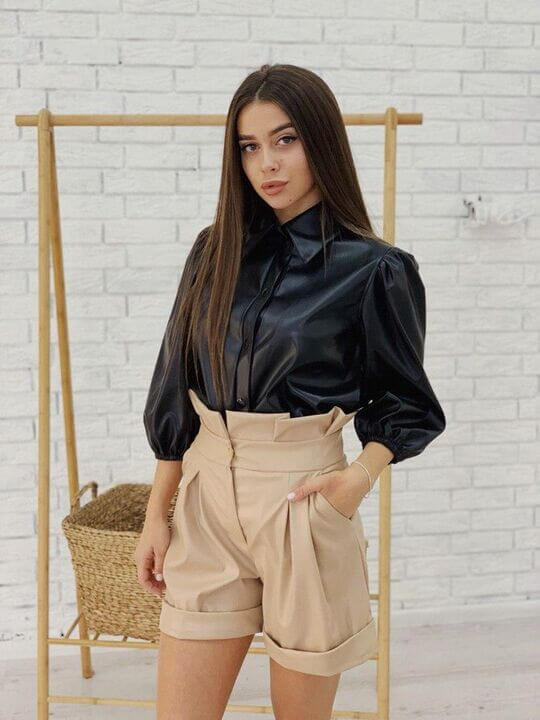 Leather shirt