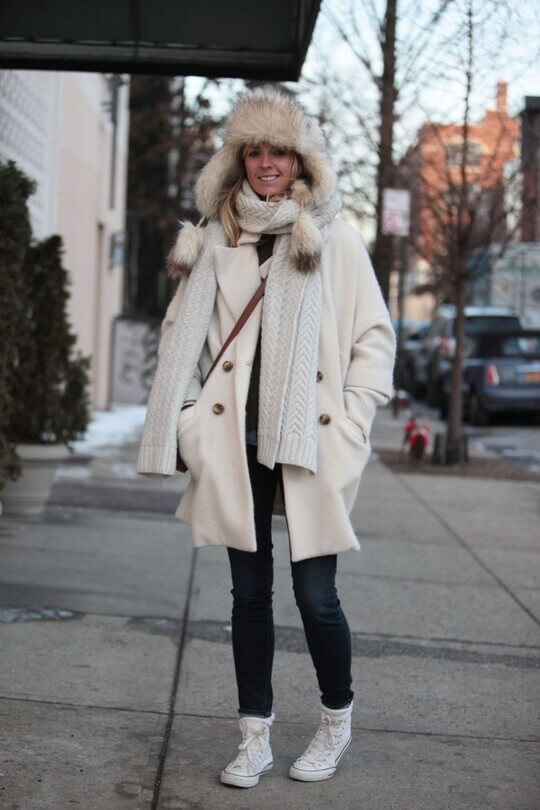 Fur hat-earflap