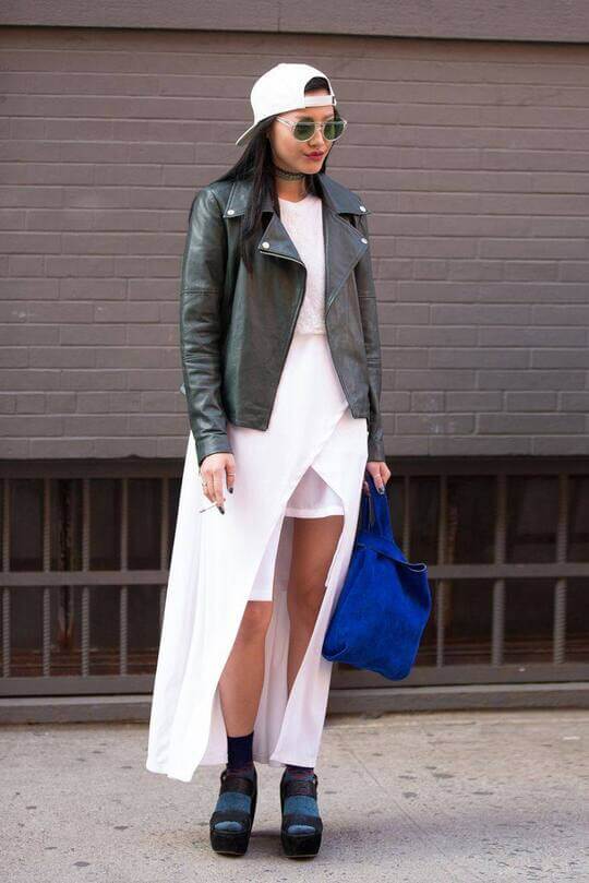 Dress and leather