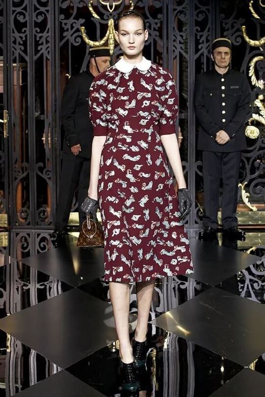 Dress in retro style