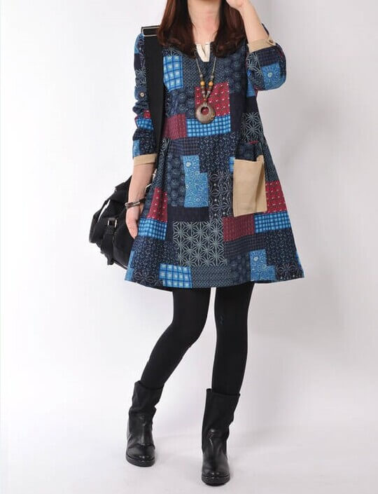 Patchwork dress