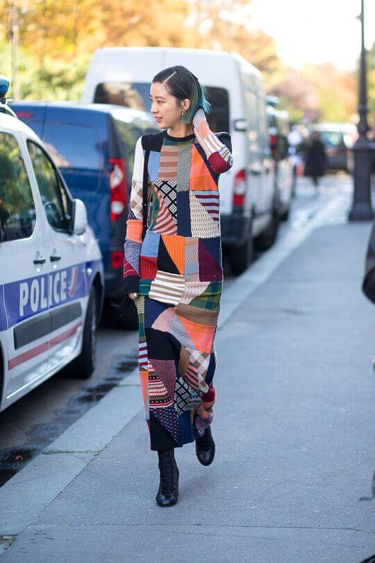 Patchwork dress