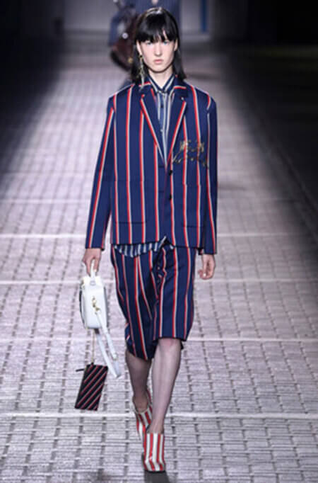Striped suit