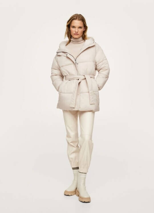 A simple way for a down jacket