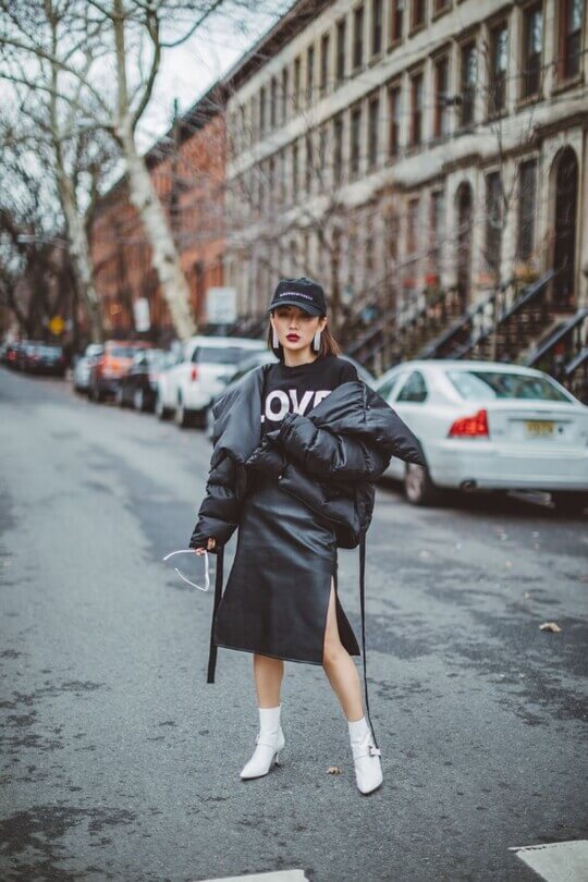 Down jacket oversize