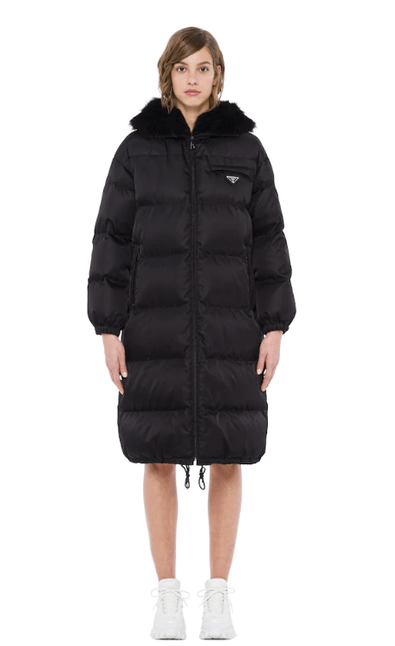 Black down jacket from Prada