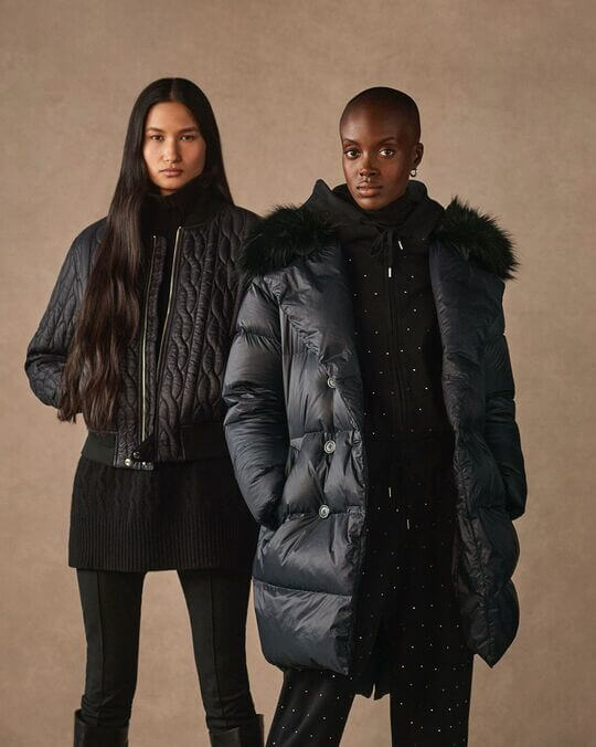 Black down jackets
