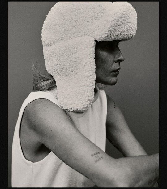Ushanka of a fashionable brand