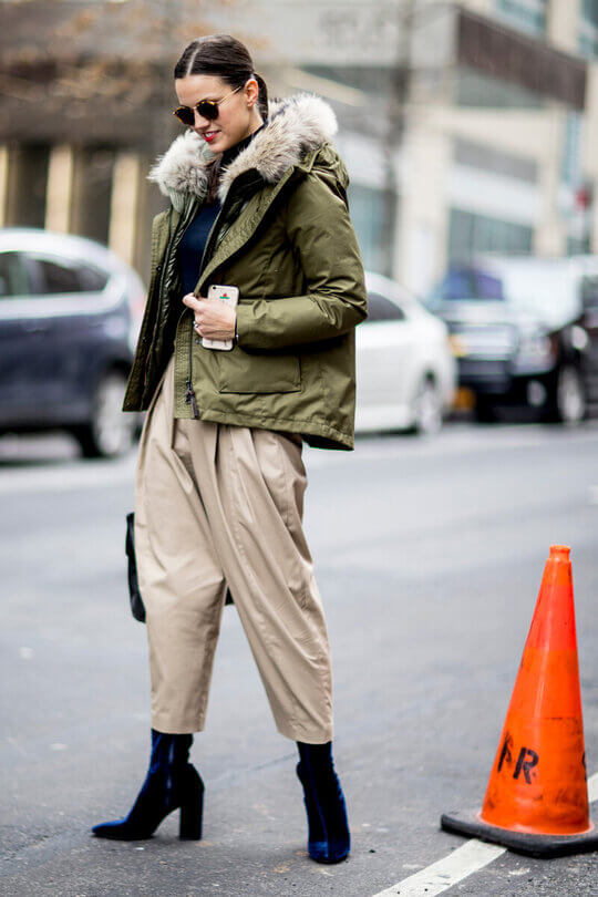 Parka with pants