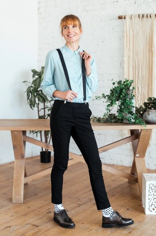 Socks with trousers